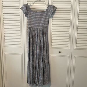 NWOT Storia from Red Dress Boutique flutter sleeve floral midi dress